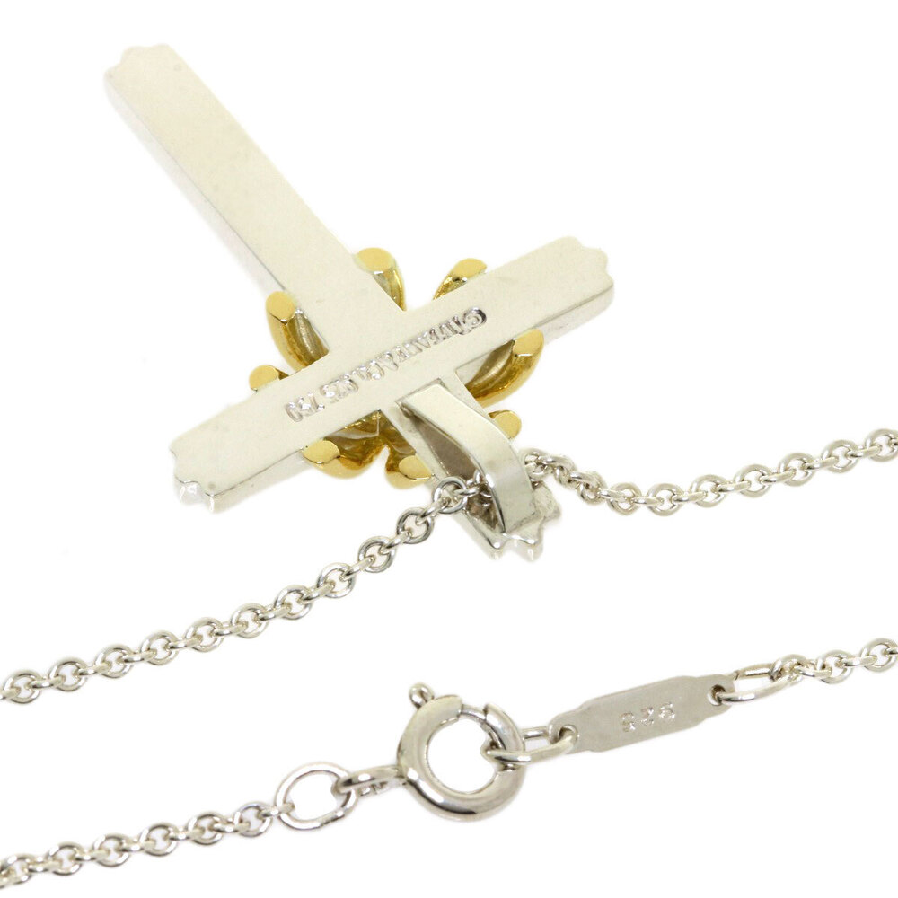 Tiffany Signature Crossbody Necklace Silver Yellow Gold Co